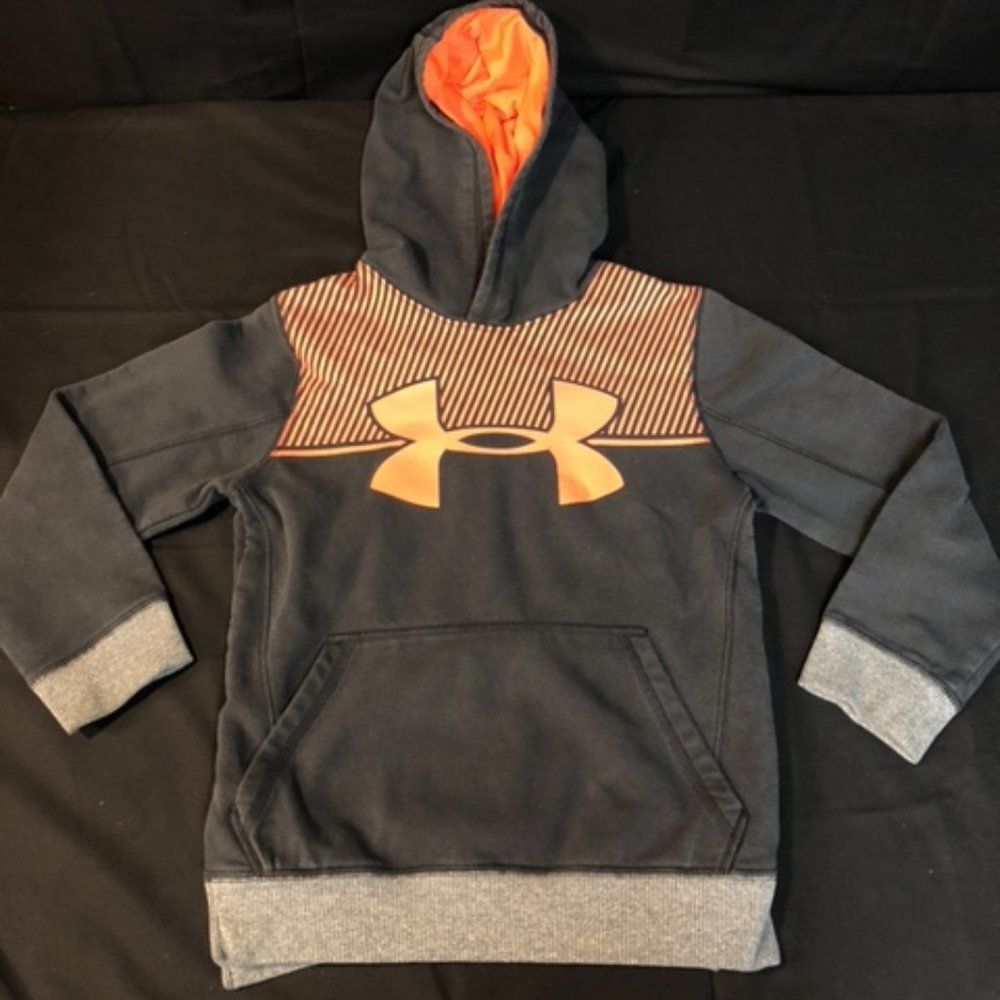 Under Armour YS Boys Threadborne Coldgear Pullover Hoodie Sweatshirt